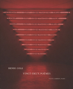 Henri Cole - Vingt-deux poèmes