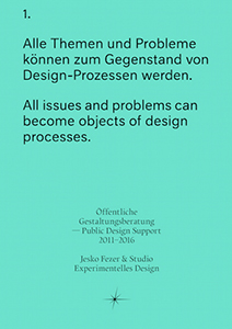 Öffentliche Gestaltungsberatung - Public Design Support 2011-2016