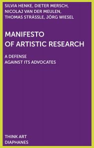 Jörg Wiesel - Manifesto of Artistic Research
