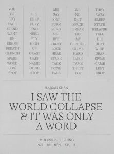 Hassan Khan - I saw the world collapse and it was only a word