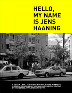 Jens Haaning - Hello, my name is Jens Haaning