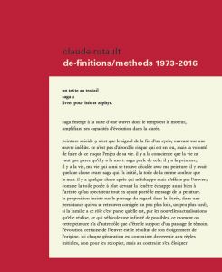 Claude Rutault - De-finitions/methods 1973-2016