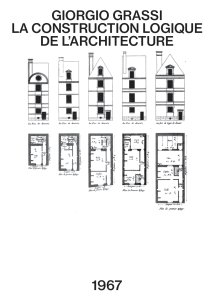 Giorgio Grassi - La construction logique de l\'architecture