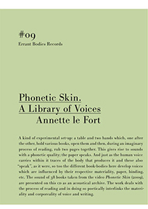 Annette Le Fort - Phonetic Skin - A Library of Voices (CD)