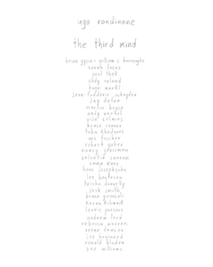 Ugo Rondinone - The Third Mind
