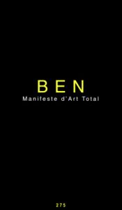 Ben Vautier - Manifeste d\'Art Total - Limited edition