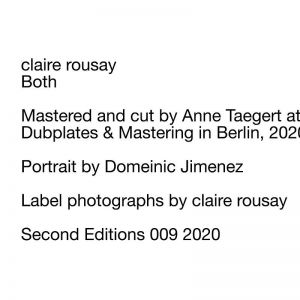 Claire Rousay - Both (vinyl LP)
