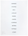Robert Barry - Word List
