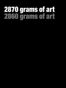 2870 grams of art