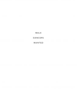 Gilles Bonnecarrère - Male Dancers Wanted