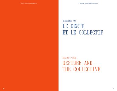 A Handbook to Performative Gestures with Ulla von Brandenburg