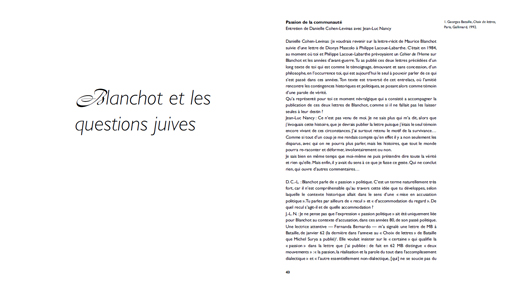 Cahiers Maurice Blanchot