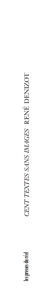 Cent textes sans images