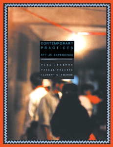 Contemporary Practices - Art as Experience