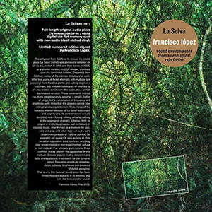 Francisco López - La Selva - Sound Environments from a Neotropical Rain Forest (vinyl LP + USB HD)