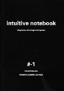 David Rabouin - Intuitive Notebook #-1 - Diagrams, Drawings and Spaces – Penser comme un pied