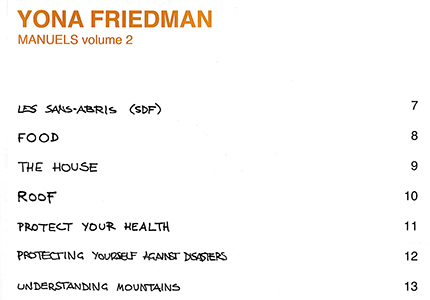 Yona Friedman - Manuels - Vol. 2