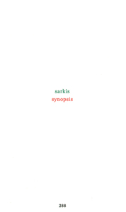  Sarkis - Synopsis - Limited edition