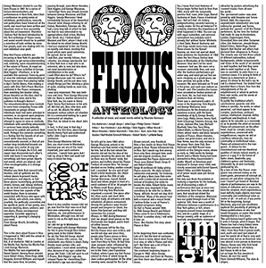 Fluxus Anthology - A Collection of Music and Sound Events (vinyl LP)