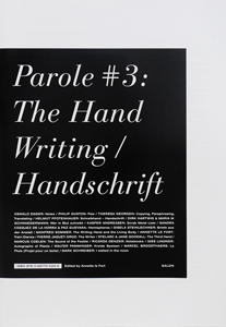 Parole #3 - The Hand Writing / Handschrift