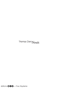 Thomas Clerc - Nouit