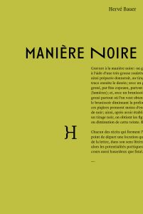 Hervé Bauer - Manière noire 