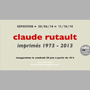 Claude Rutault - Imprimés 1973-2014