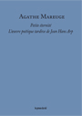 Agathe Mareuge - L\'œuvre poétique tardive de Jean Hans Arp