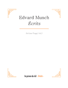 Lectures de textes du <i>Journal</i> d’Edvard Munch