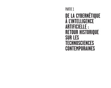 Penser l'intelligence artificielle