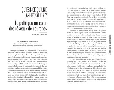 Penser l'intelligence artificielle