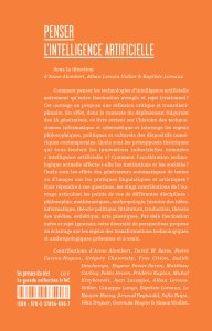 Penser l\'intelligence artificielle