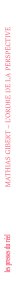 L\'ordre de la perspective