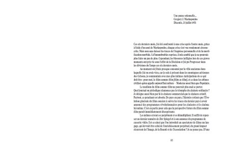 Vers une nouvelle conscience filmique