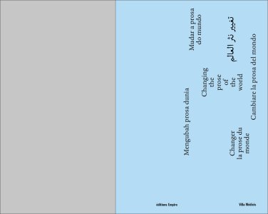 Cambiare la prosa del mondo (Changer la prose du monde)