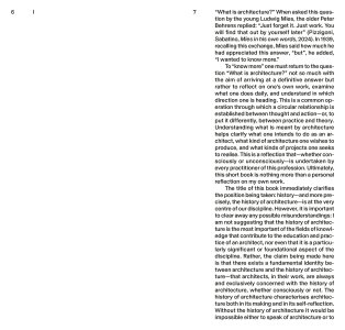 Architecture as a Historical Discipline