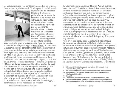 Manuel de résistance culturelle en 7 leçons