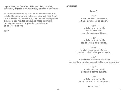 Manuel de résistance culturelle en 7 leçons