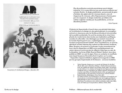 Écrits sur le design