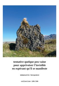 Emmanuelle Becquemin - Tentative quelque peu vaine pour apprivoiser l\'invisible en espérant qu\'il se manifeste 