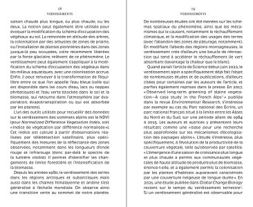 Le verdissement des Alpes