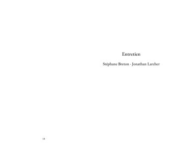 Le monde extérieur