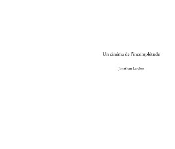 Le monde extérieur