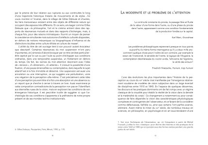 L'attention en suspens