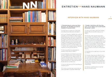 Hans Naumann, Maurice Lemaître et le Lettrisme