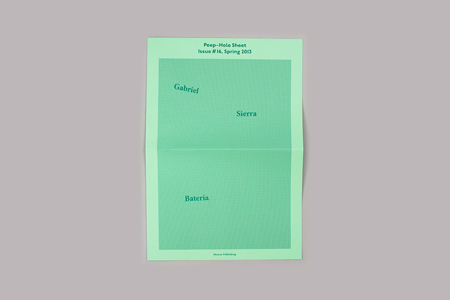 Peep-Hole Sheet