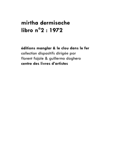 Mirtha Dermisache - Libro n° 2 : 1972