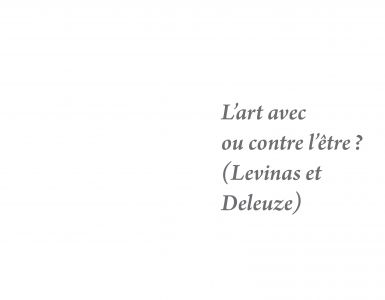 Deleuze, esthétiques