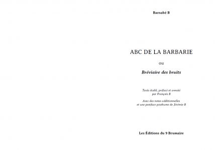 Un ABC de la barbarie