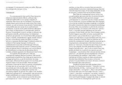Le contemporain, l'intempestif et l'imminent